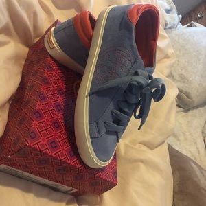 Tory Burch Suede Sneakers